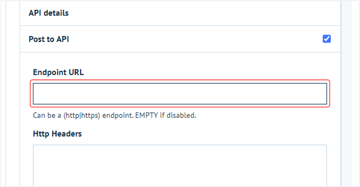 API Endpoint URL