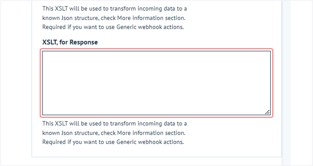 XSLT for Response