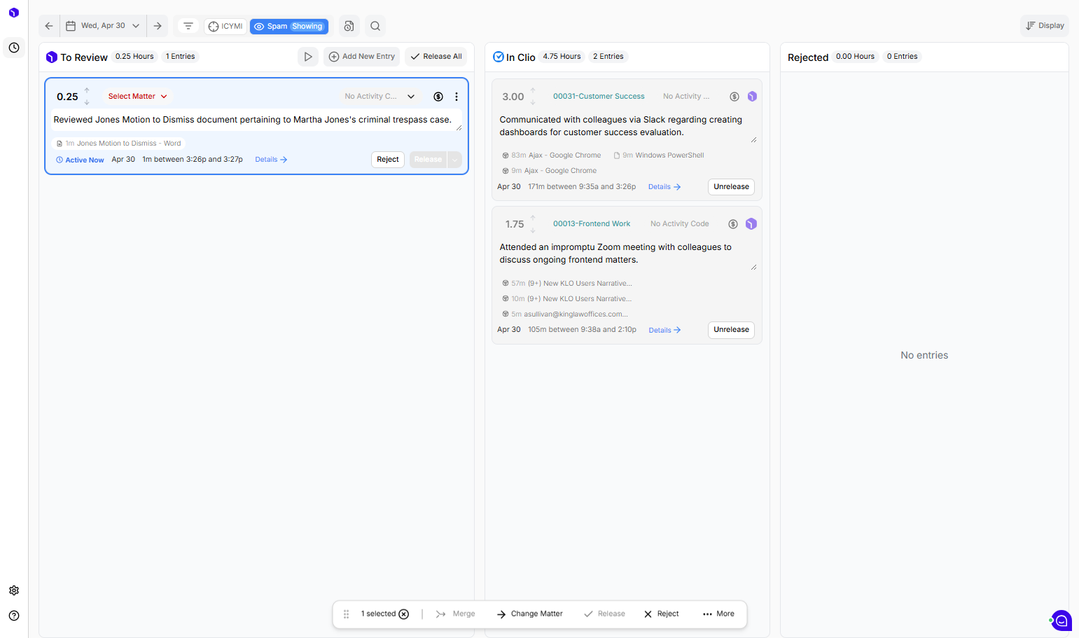 Another way to locate a document, email, or other work product is through the search bar. I'll click on the magnifying glass!