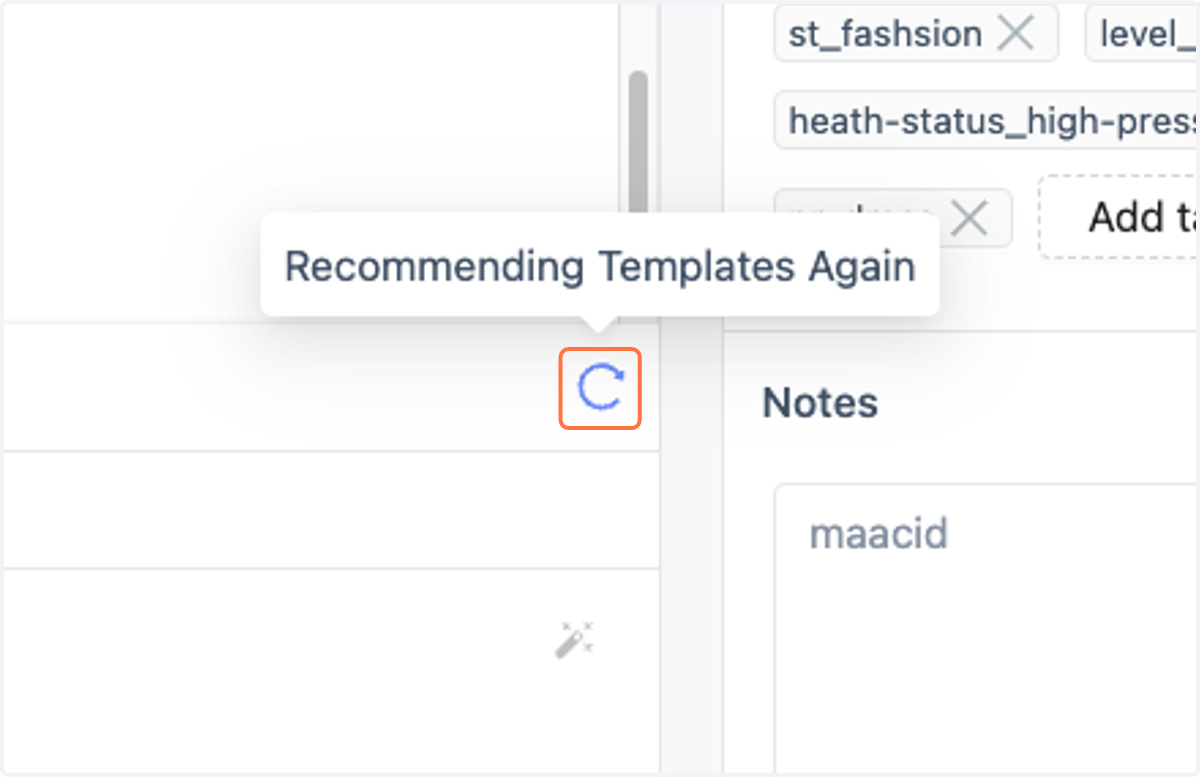 AI Recommendation Template - Recommending Again