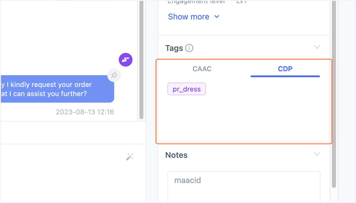 Contact Tag Data