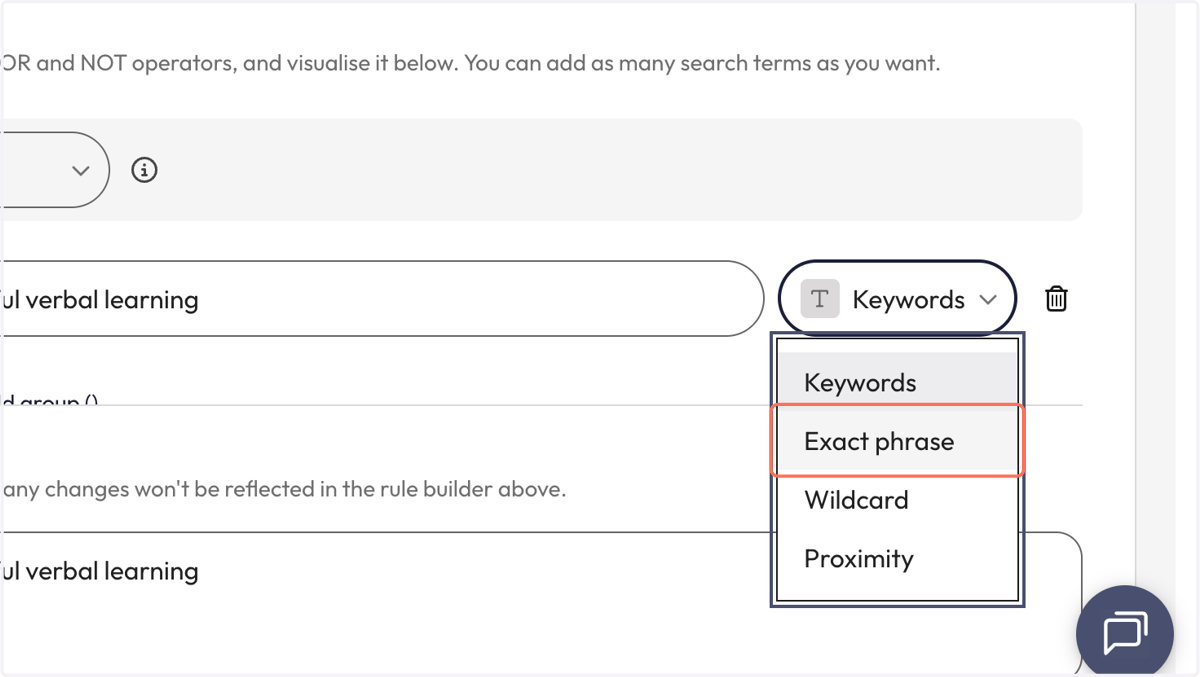 From the dropdown next to the search term box, click on 'Exact phrase'. This will find the words in the title in the exact order as you entered them.