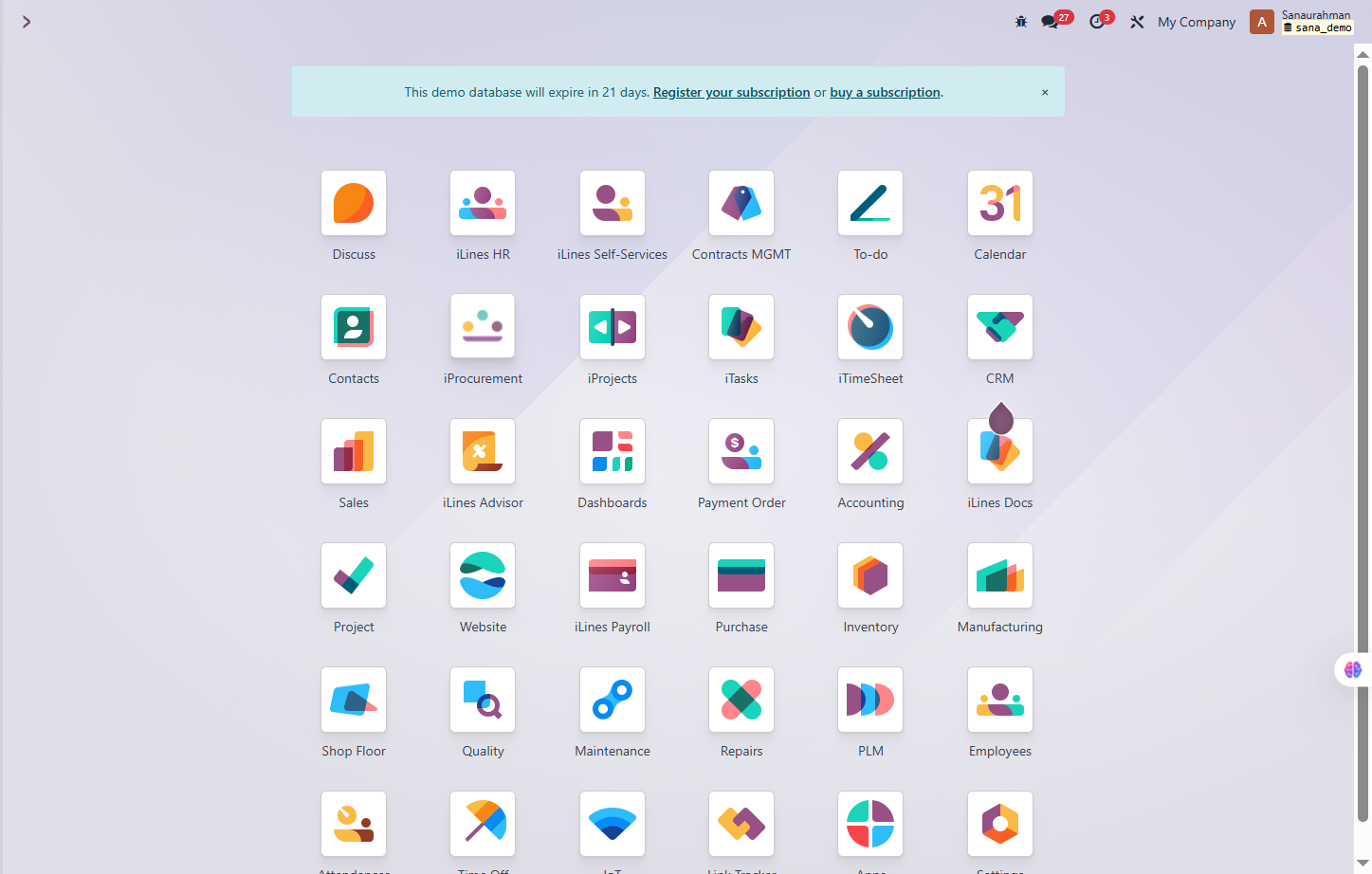 Click on iProcurement