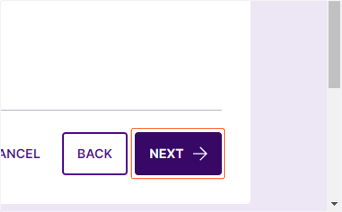 Click on NEXT