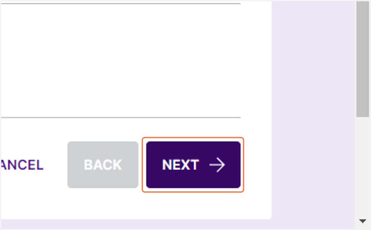 Click on NEXT