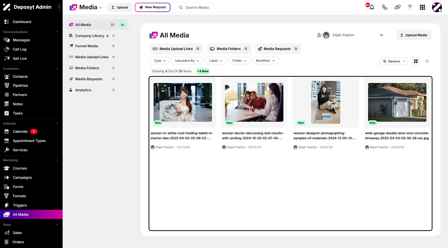 Step 6: You can now see the selected user’s media.