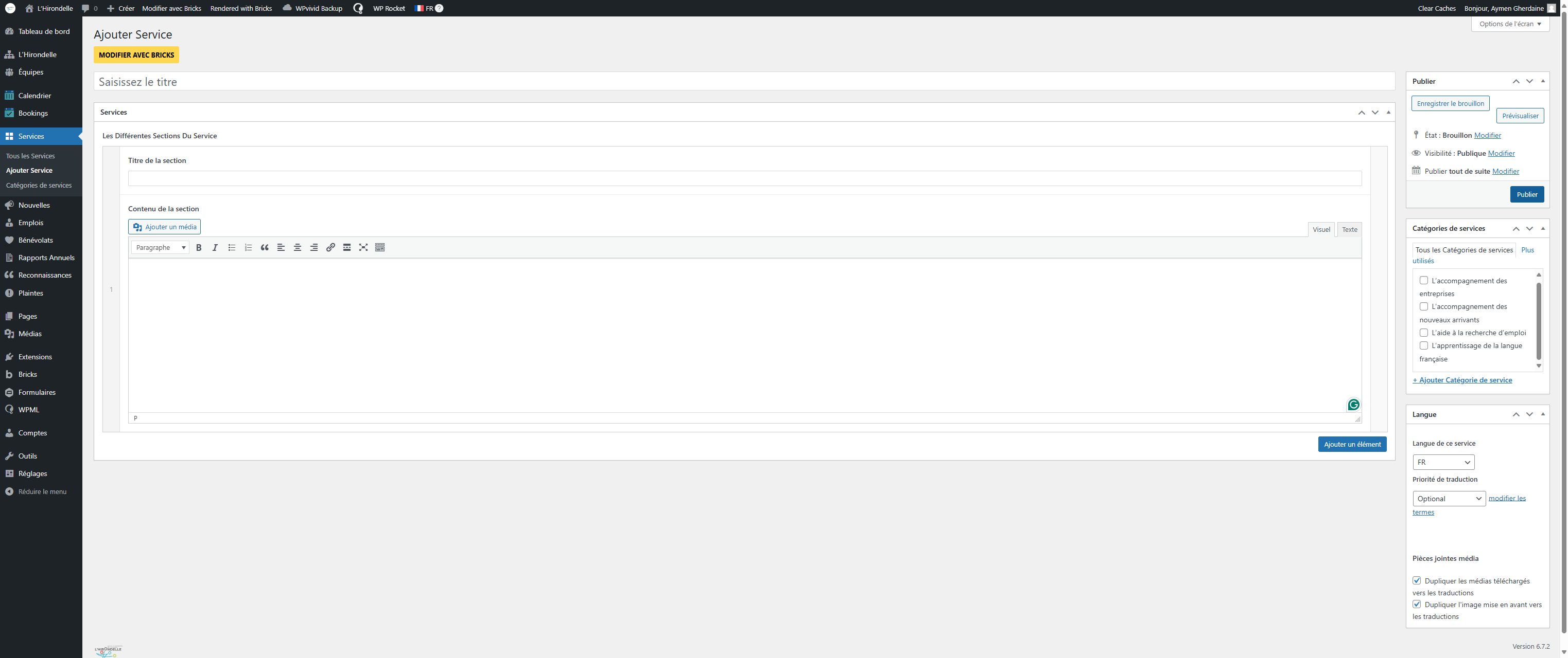 Click sur Publier