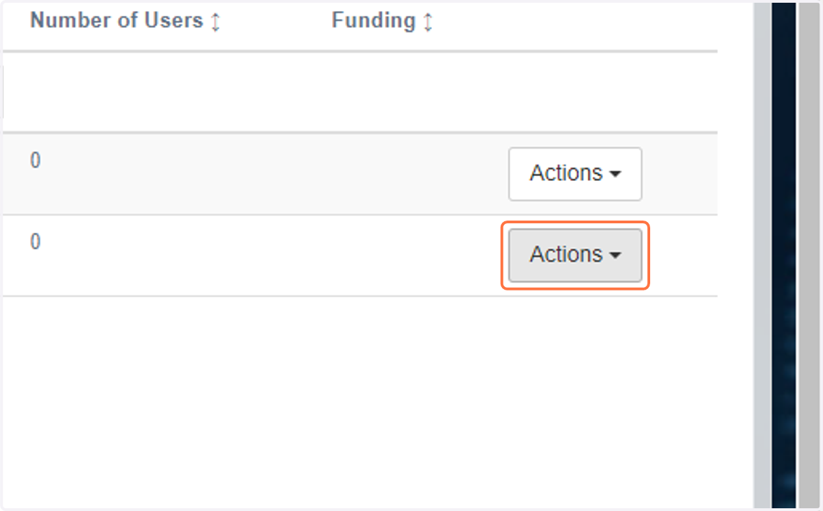 Click on Actions next to the programme you have created