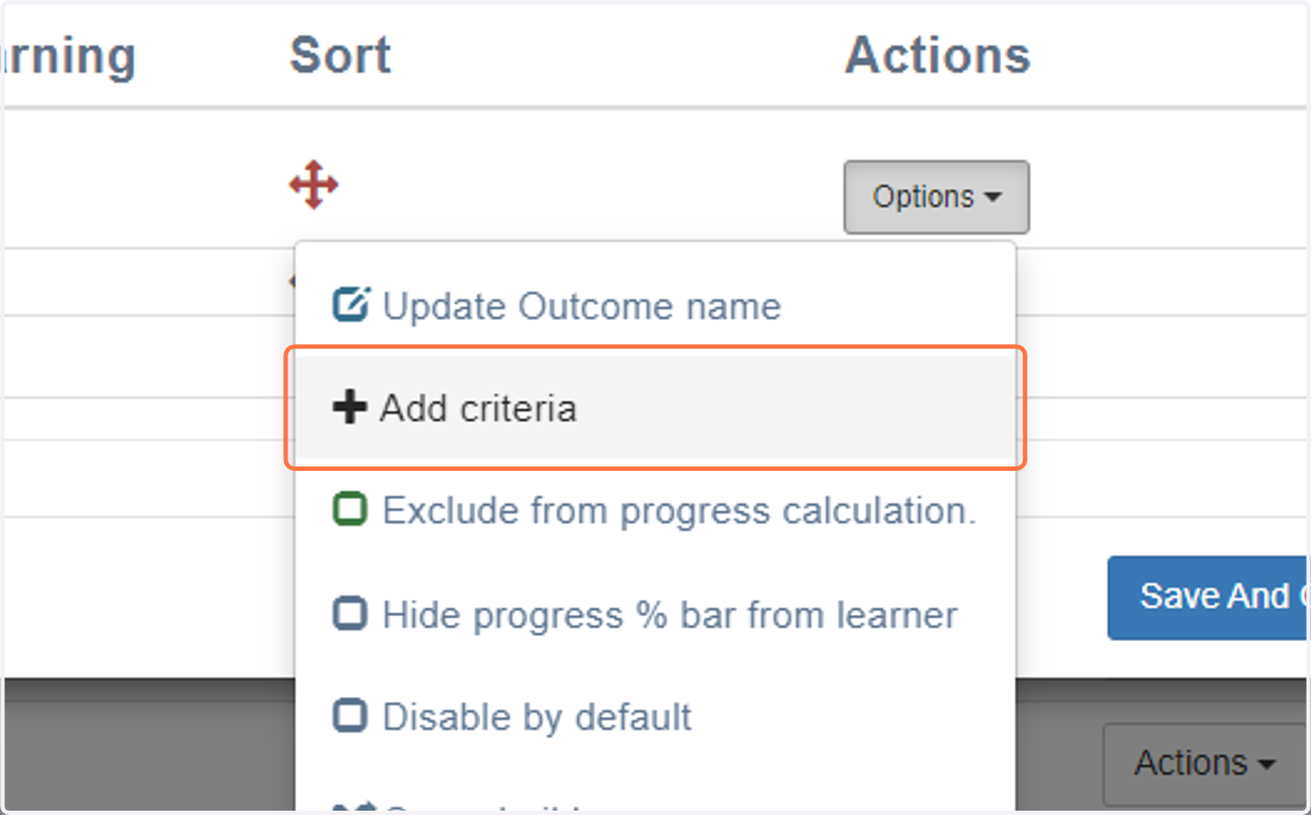 Click on Add criteria