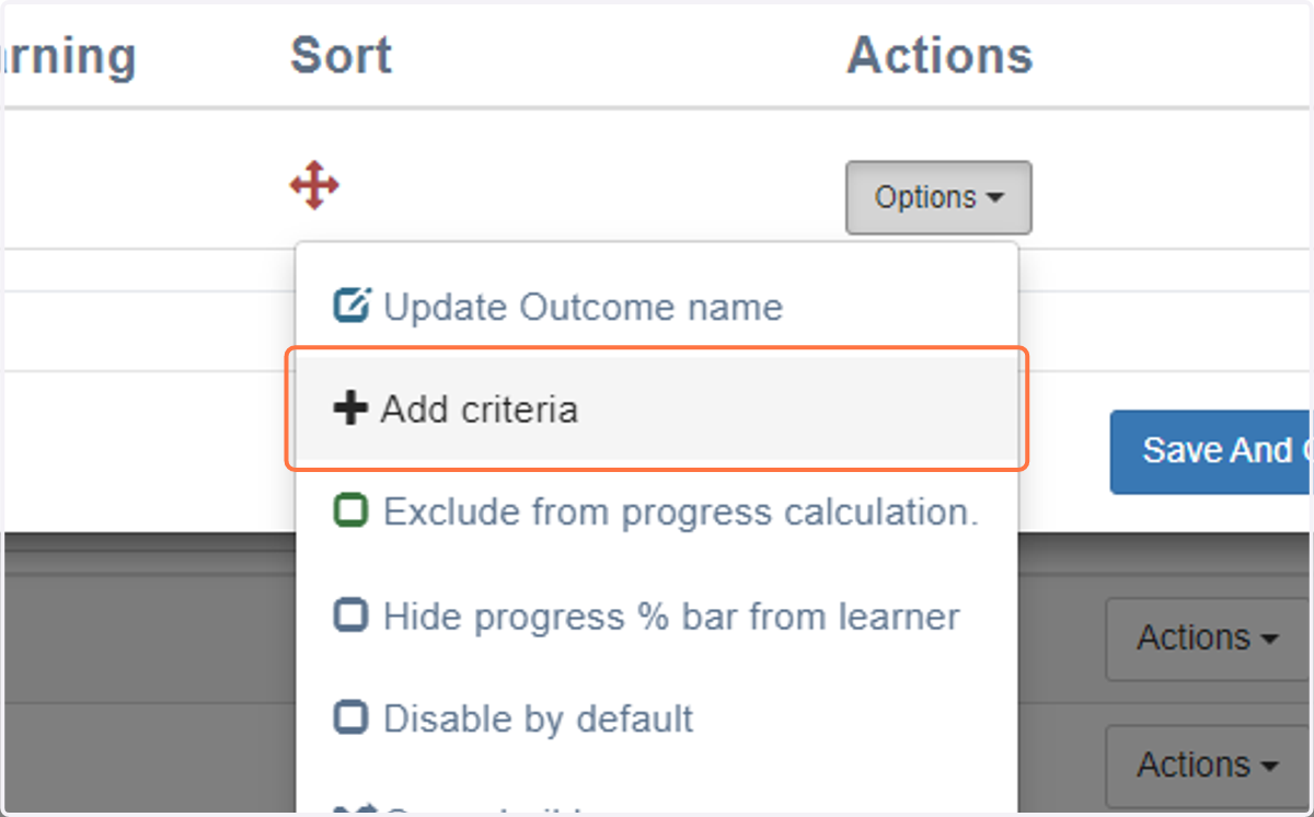 Click on Add criteria