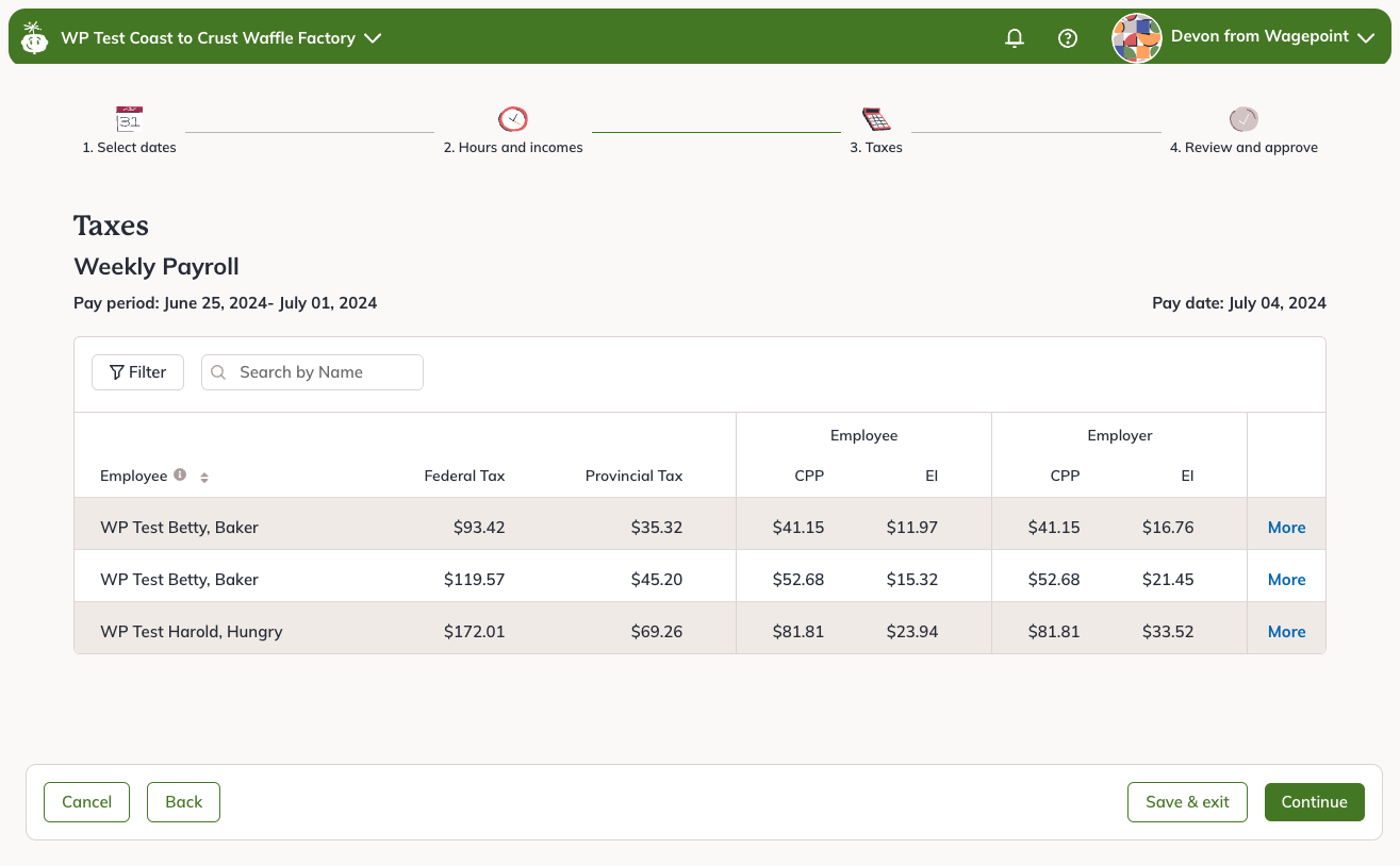 FAQ: How do I enter a raise or mid-cycle pay change? – Wagepoint 2.0 ...