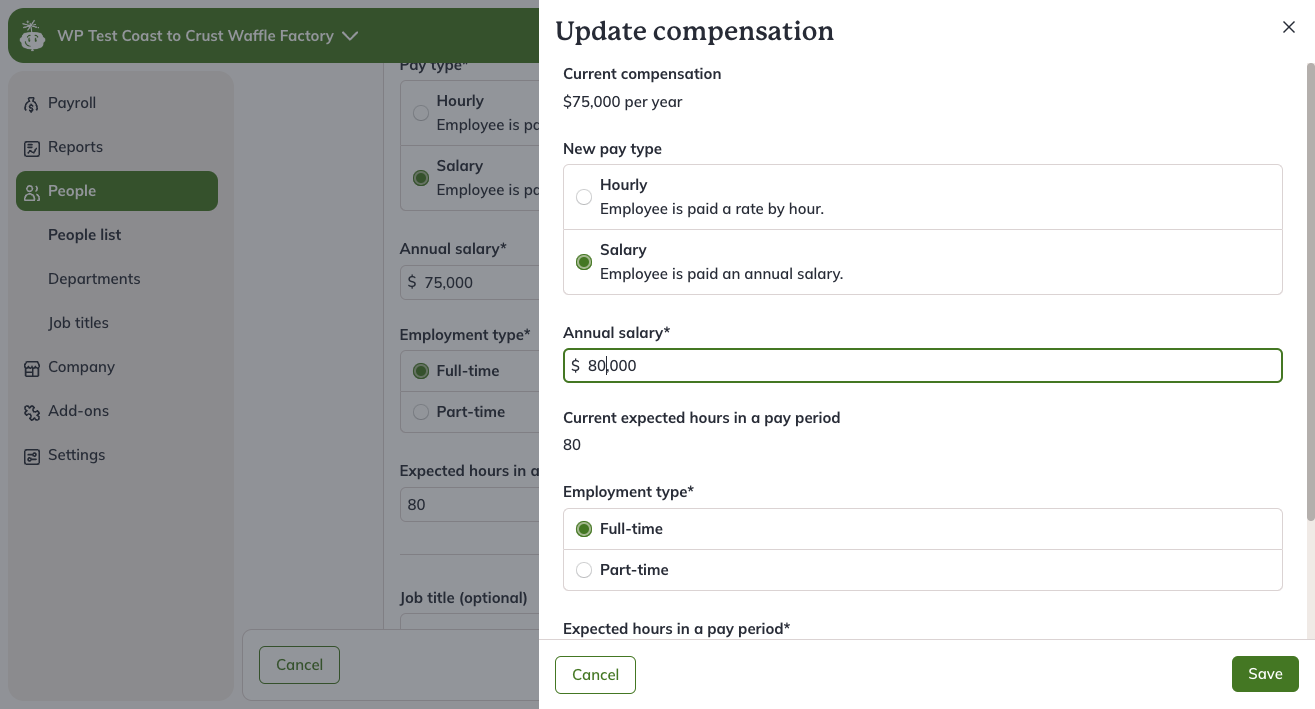 FAQ: How do I enter a raise or mid-cycle pay change? – Wagepoint 2.0 ...