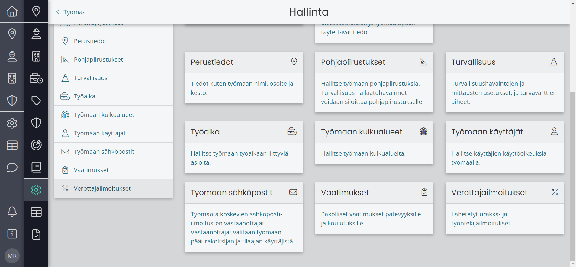 Valitse "Verottajailmoitukset"