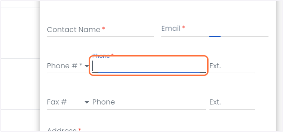 Enter the phone number