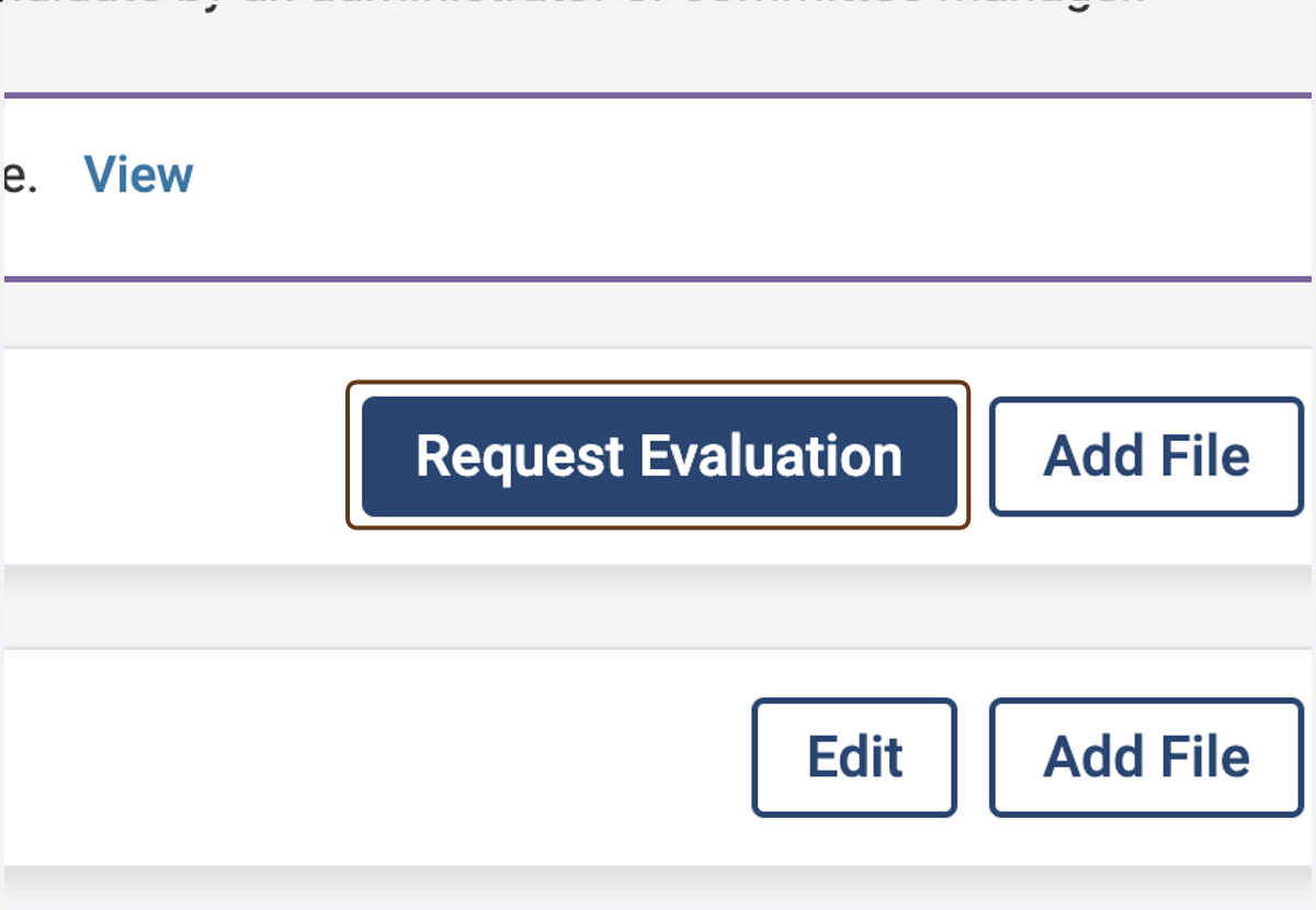 Click on Request Evaluation