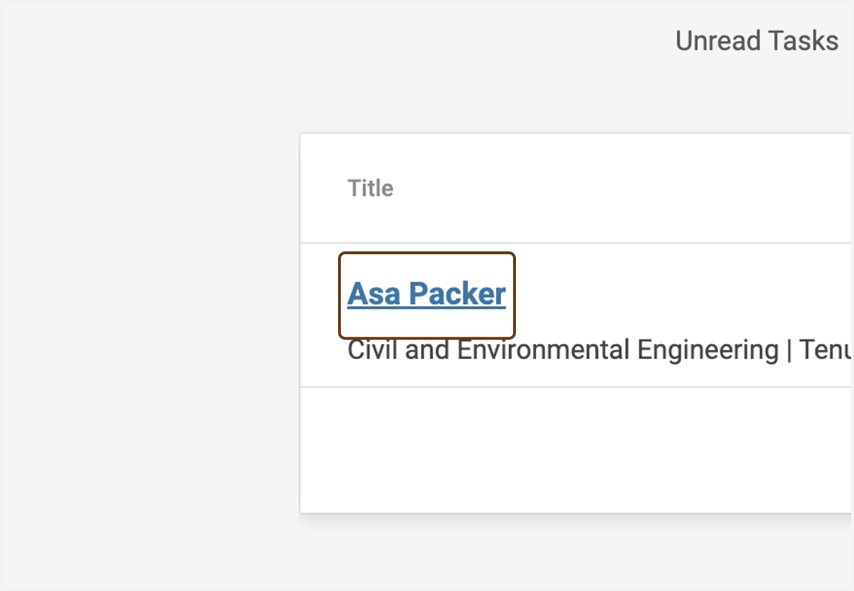 Click on the candidate's name