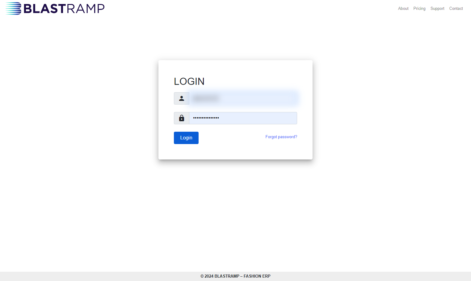 Click on Login