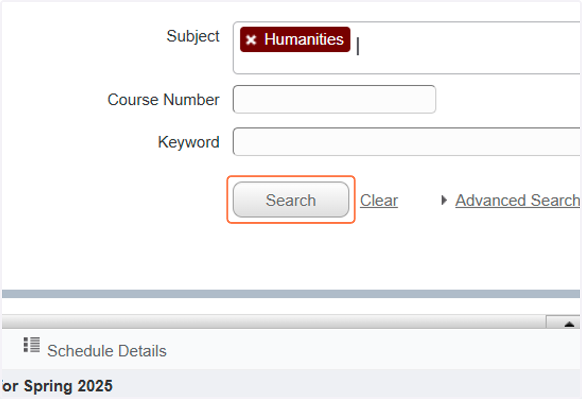 Click on Search