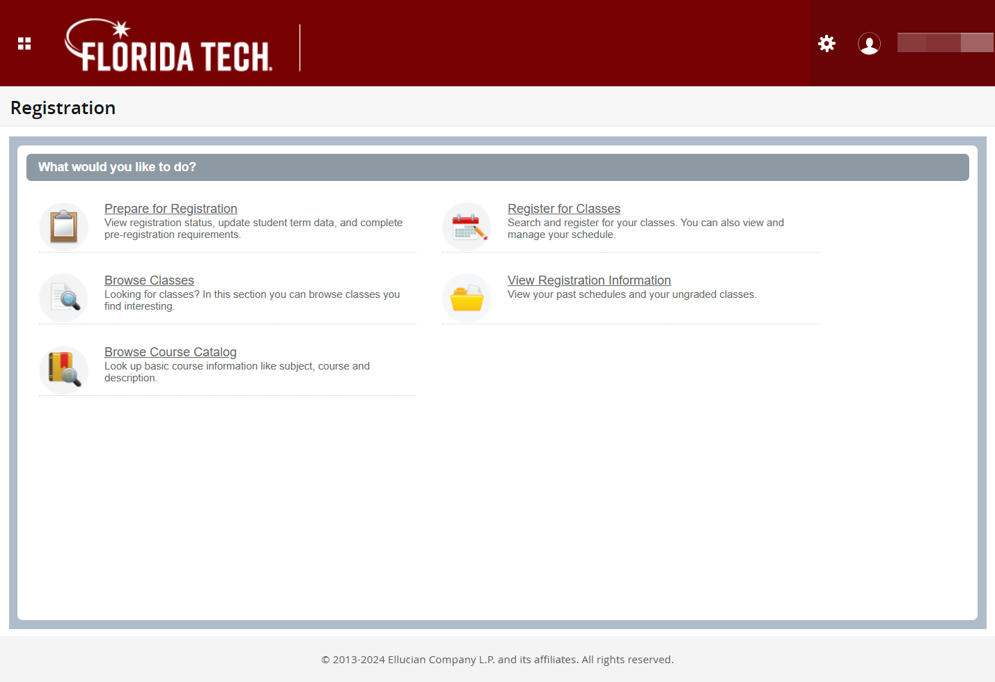 Click on Prepare for Registration…