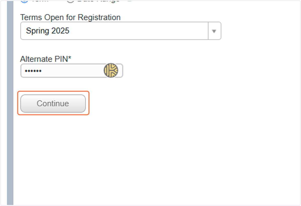 Click on Continue