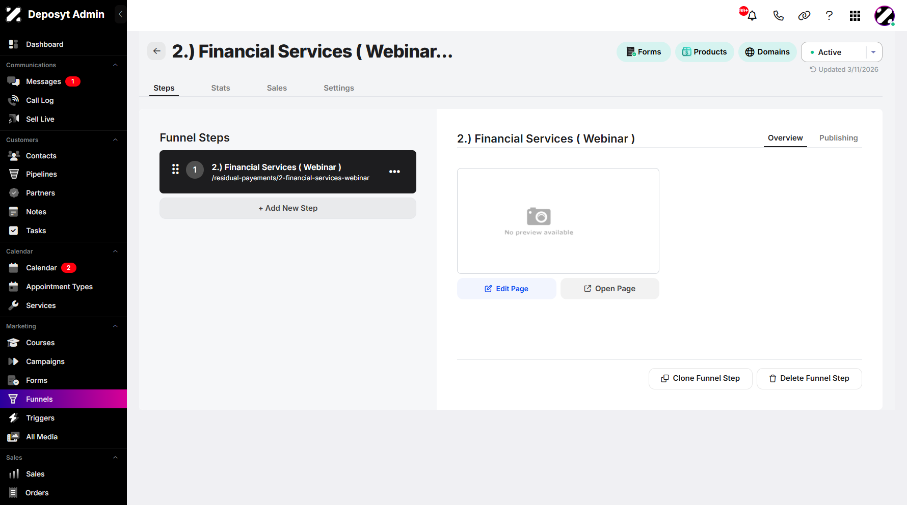 Step 5: Hover over the Status dropdown menu and click it.