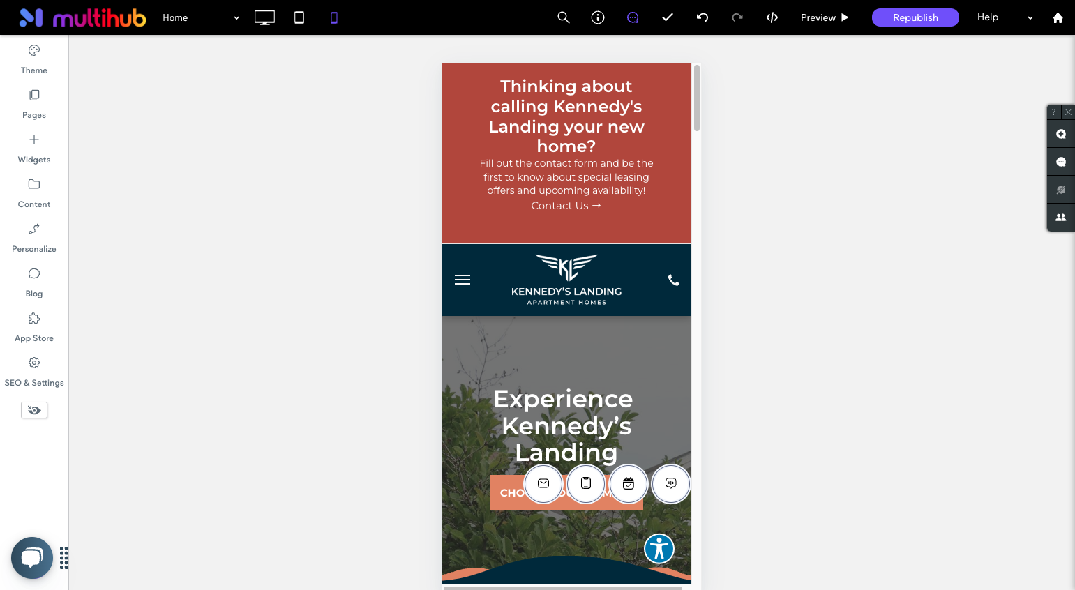 Click on menu