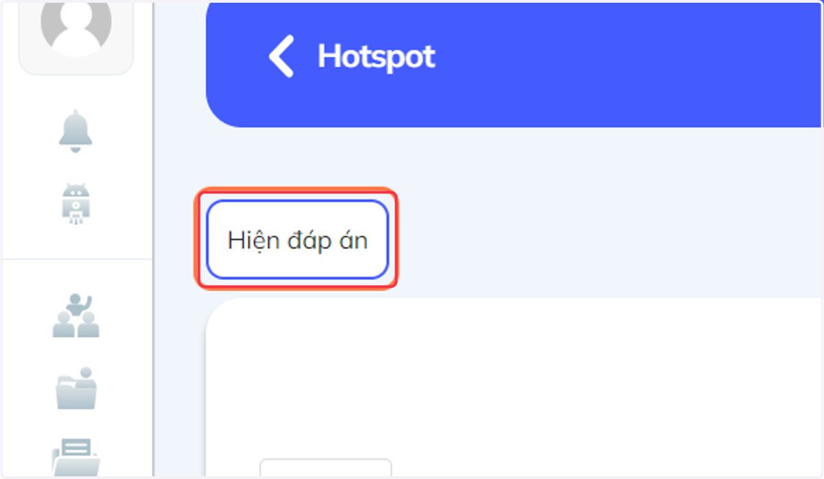 Nhấn chọn "Hiện đáp án" để kiểm tra đáp án