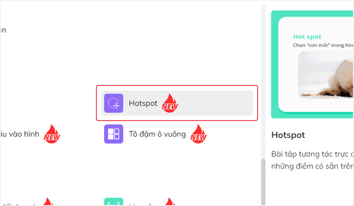 Nhấn chọn "Hotspot"