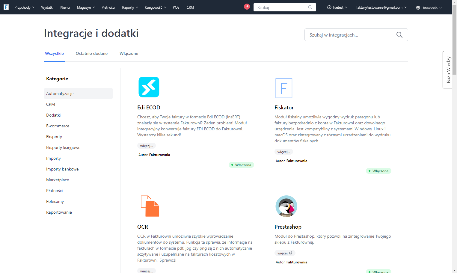 Przejdź do kategorii 'Automatyzacje'.