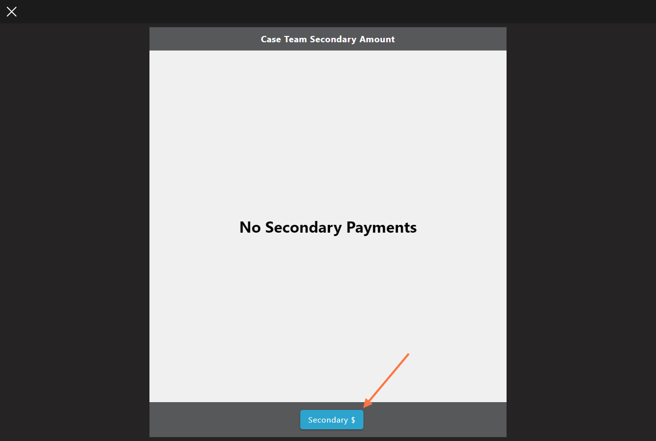 Click on 'Secondary $'