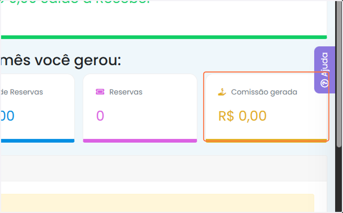 Comissão gerada…