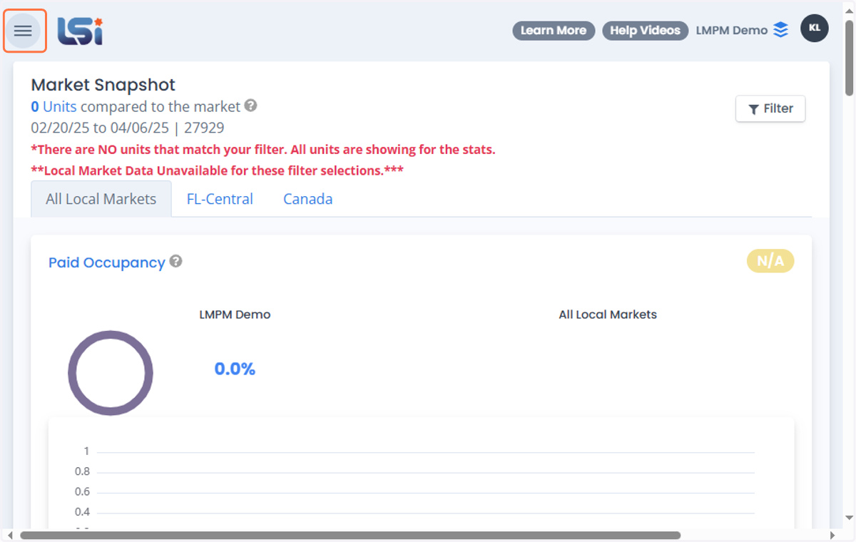 Click on Toggle Navigation