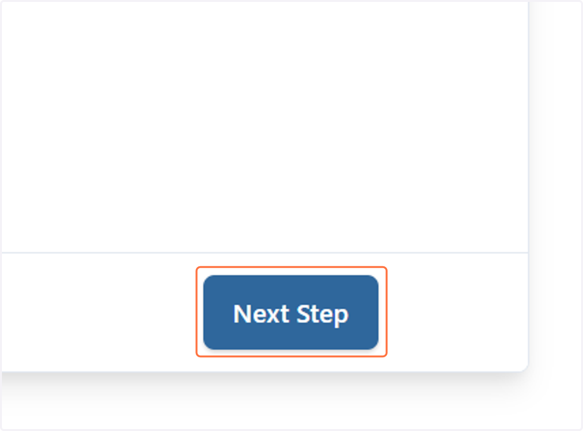 Click on Next Step