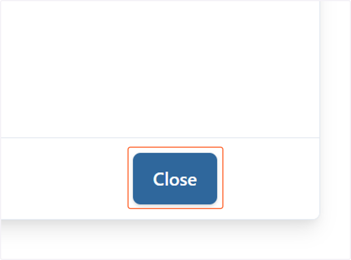 To finish, click on the close button.