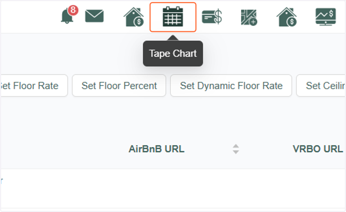 Go back to the Tape Chart