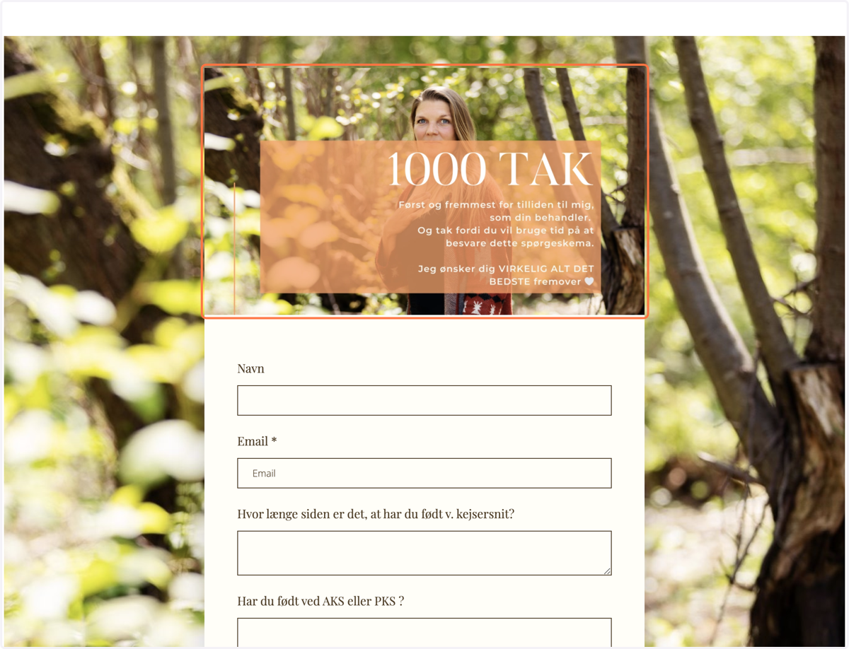 Sådan! Nu er din survey sat ind i en funnel og klar til at dele.