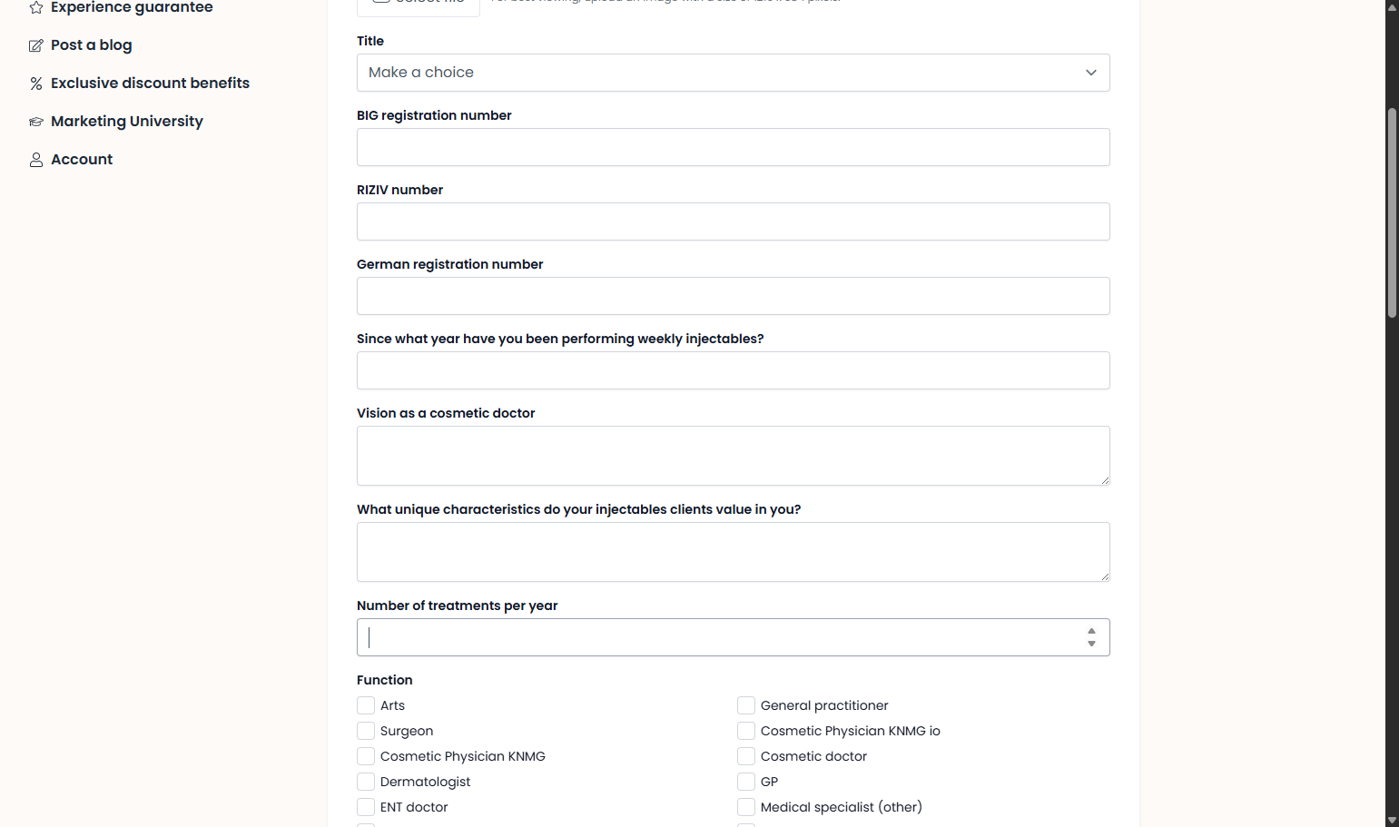 Click on ‘Number of treatments per year’. Klik op 'Aantal behandelingen per jaar'