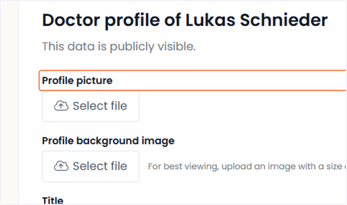 Doctor Profile Doktersprofiel