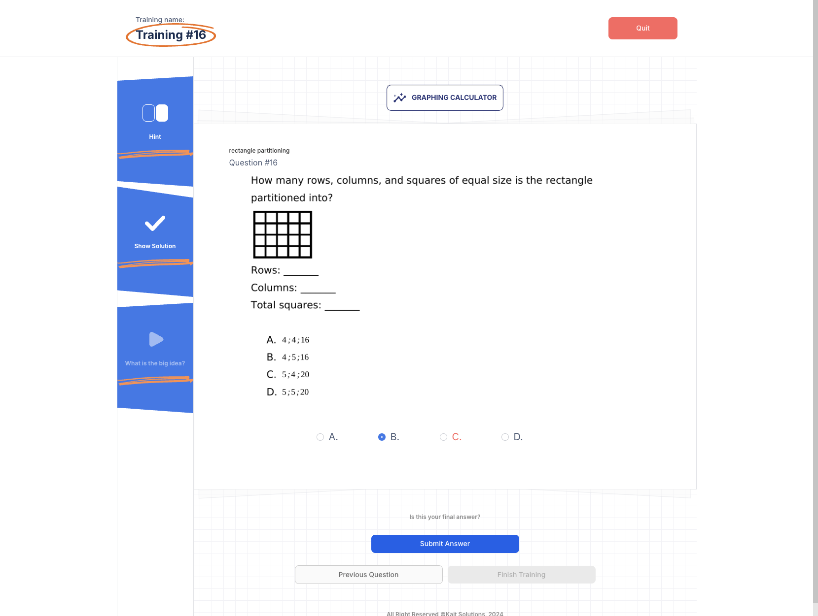 Carry out training by solving the problem sets
