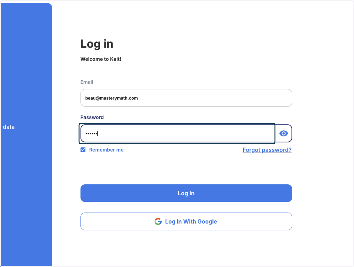 Type password
