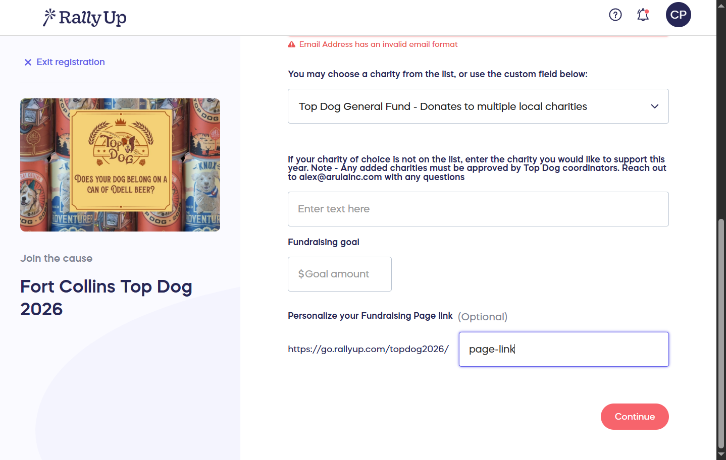(OPTIONAL) Enter the link you'd like your page to be referenced by