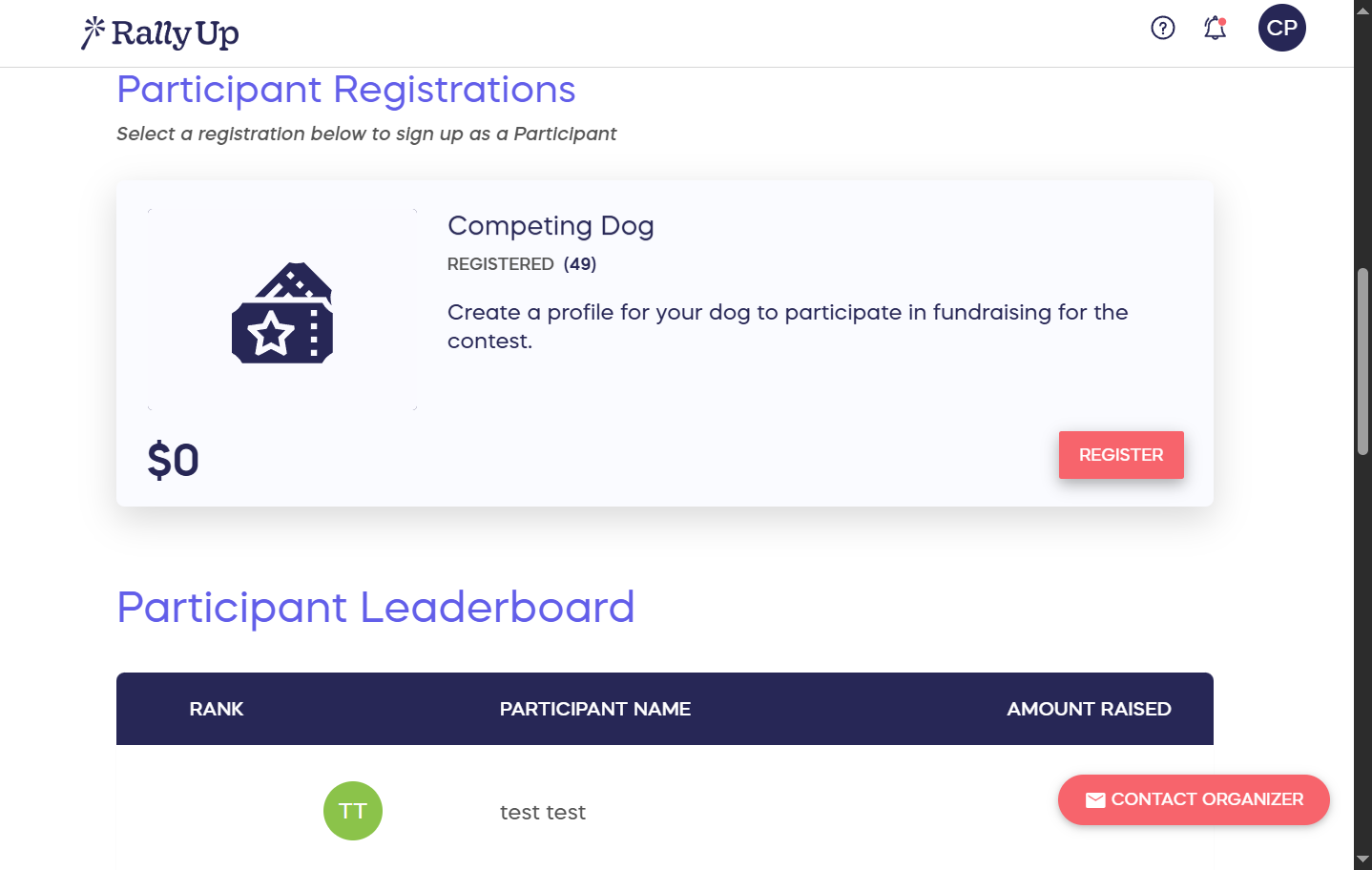 Click on REGISTER
