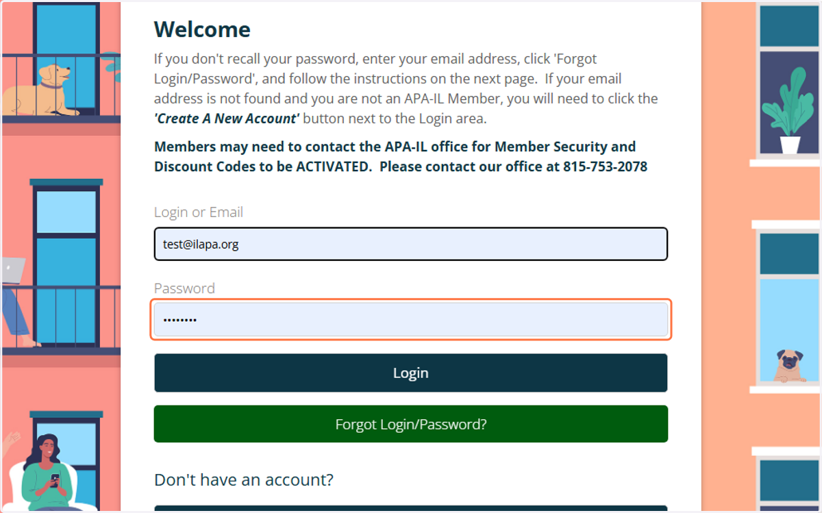 Enter your login/email and password