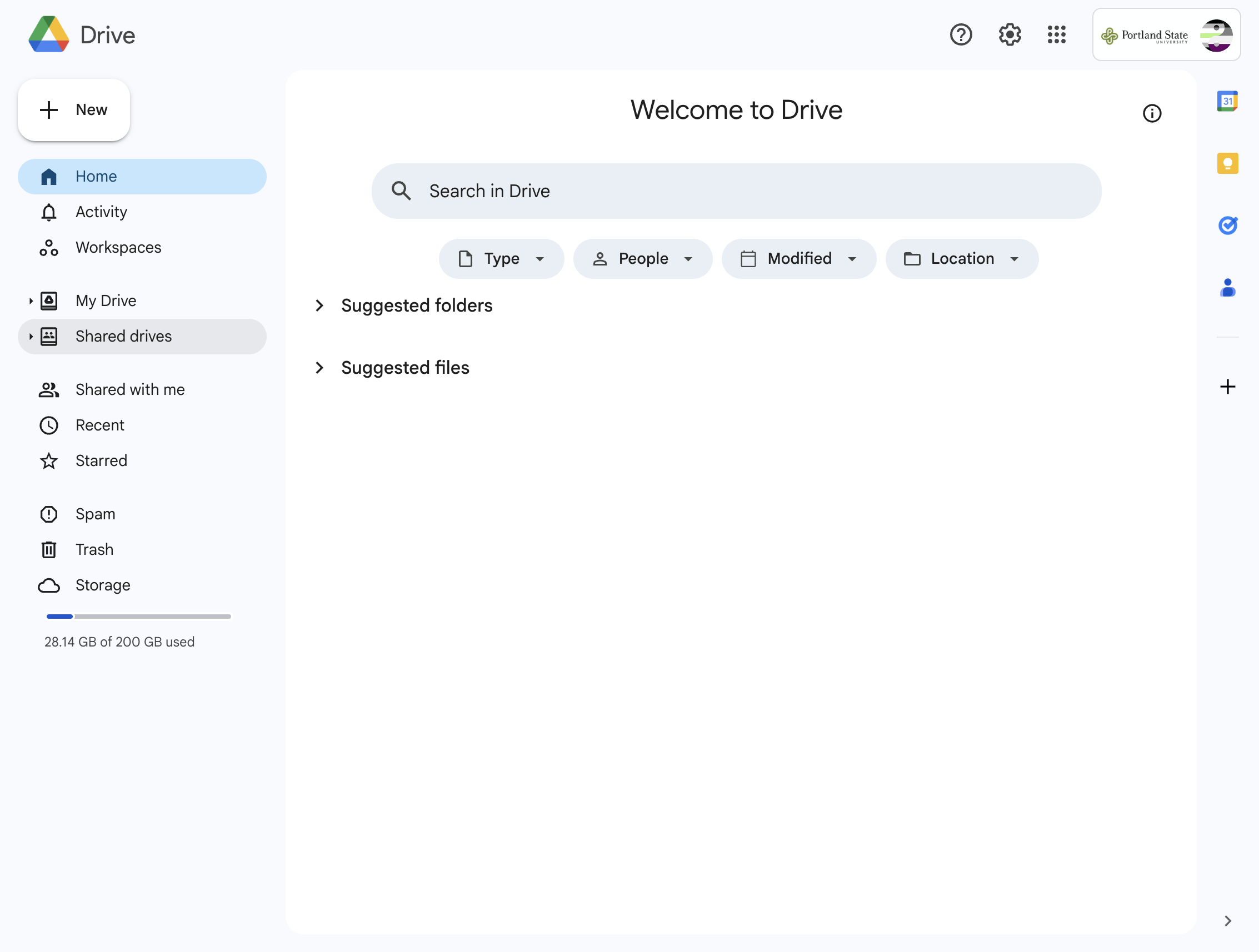 Go to your Google Drive and click on Shared drives