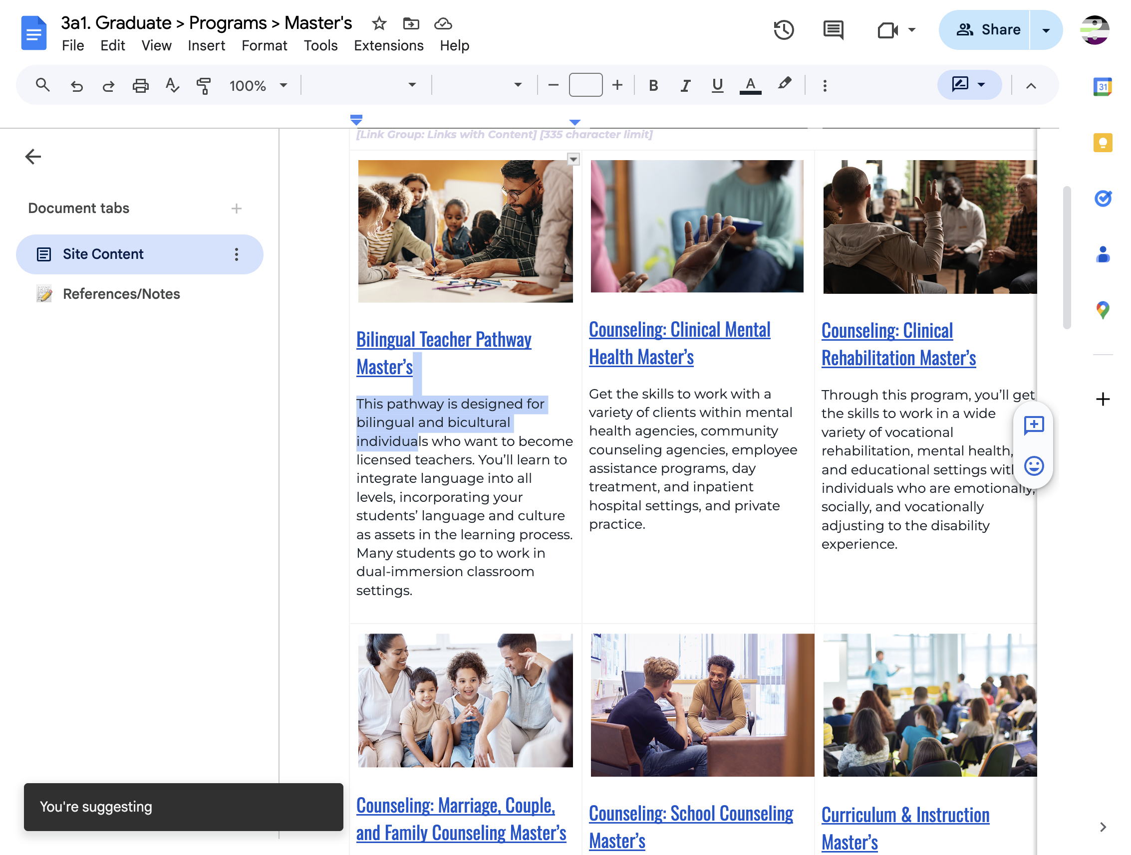 Locate the content you'd like to update and begin making changes right in the document.