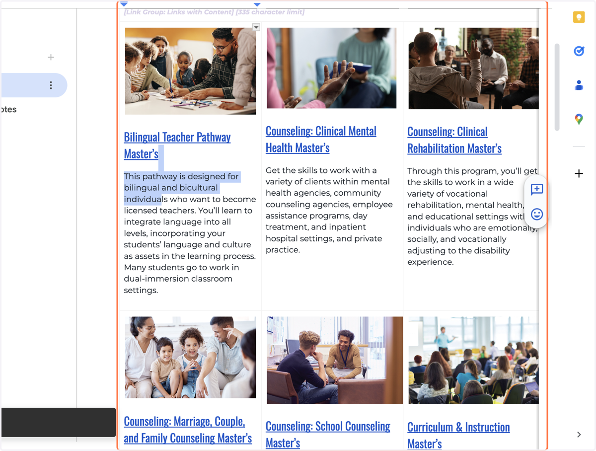 Locate the content you'd like to update and begin making changes right in the document.