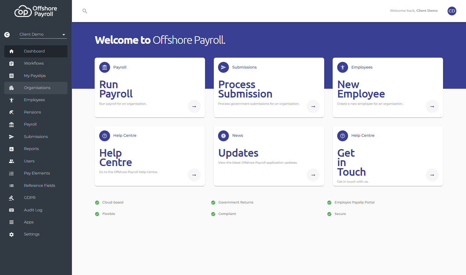 Click on Organisations
