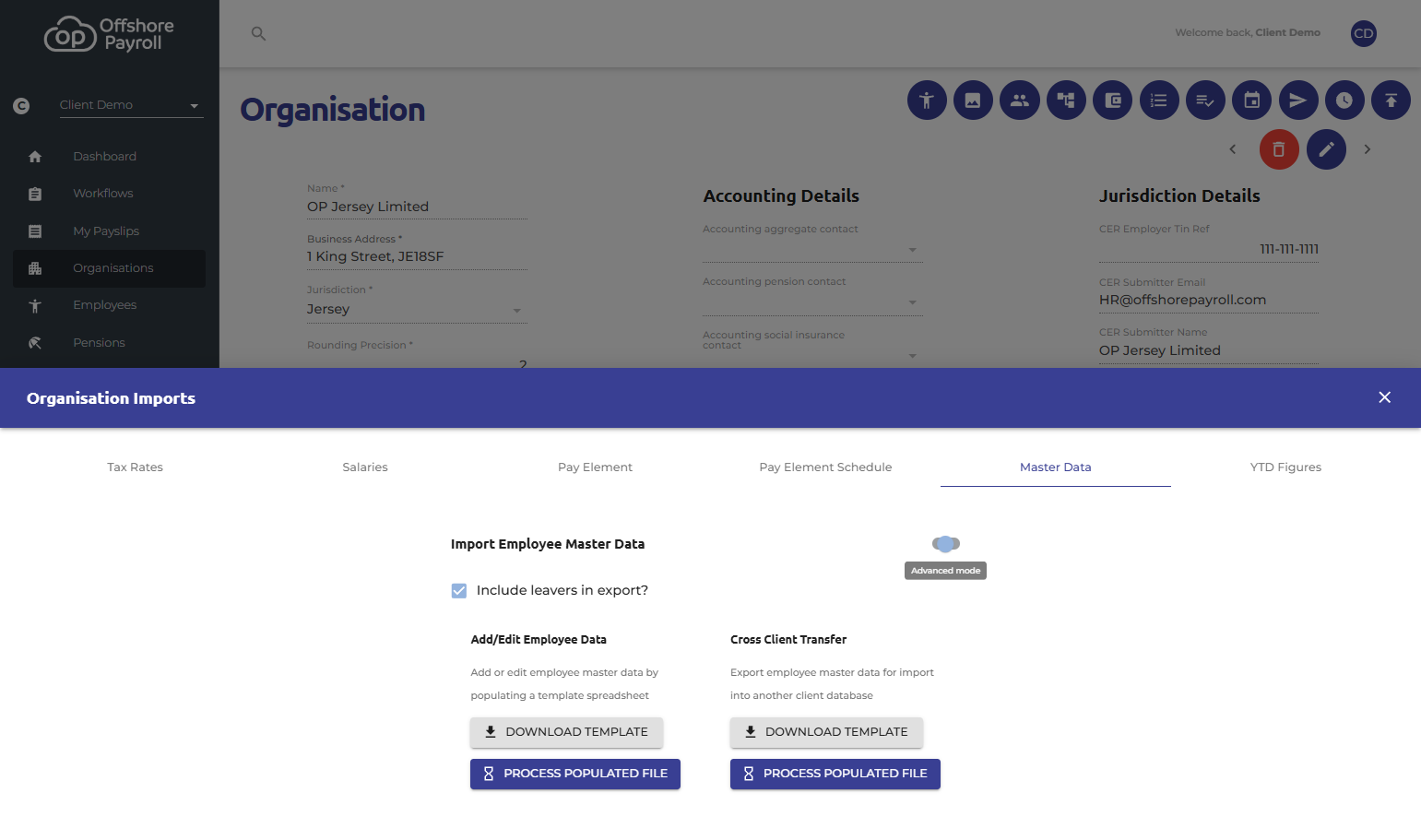 Check Organisation Imports…