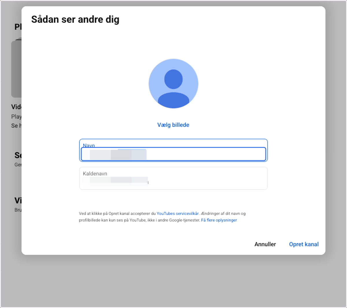 Click on Name / Navnw