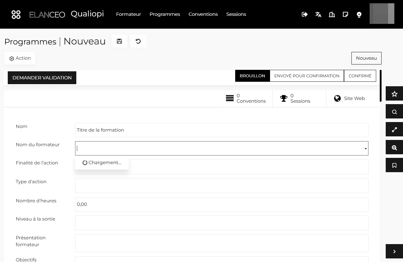 Chercher votre Nom du formateur